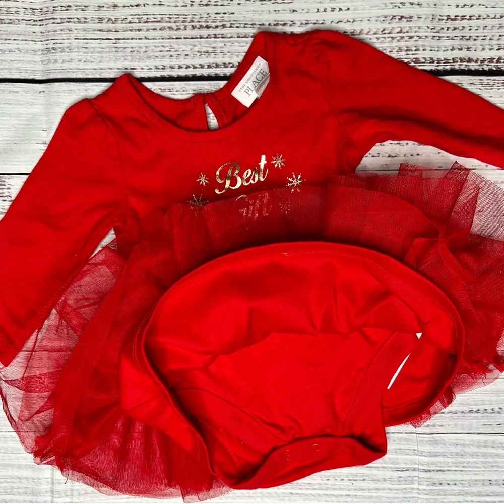 The Children’s Place Best Gift Ever Christmas Tutu Dress